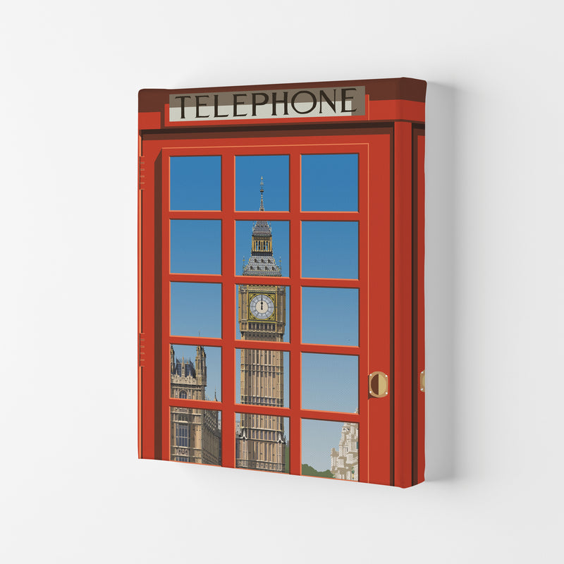 London Telephone Box 2 by Richard O'Neill Canvas