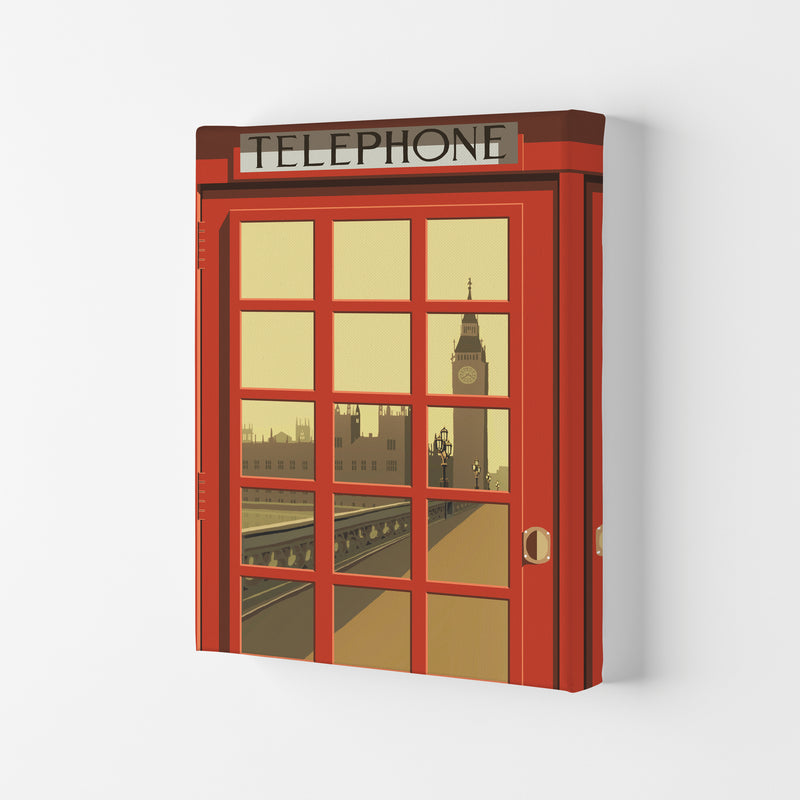 London Telephone Box 5 by Richard O'Neill Canvas
