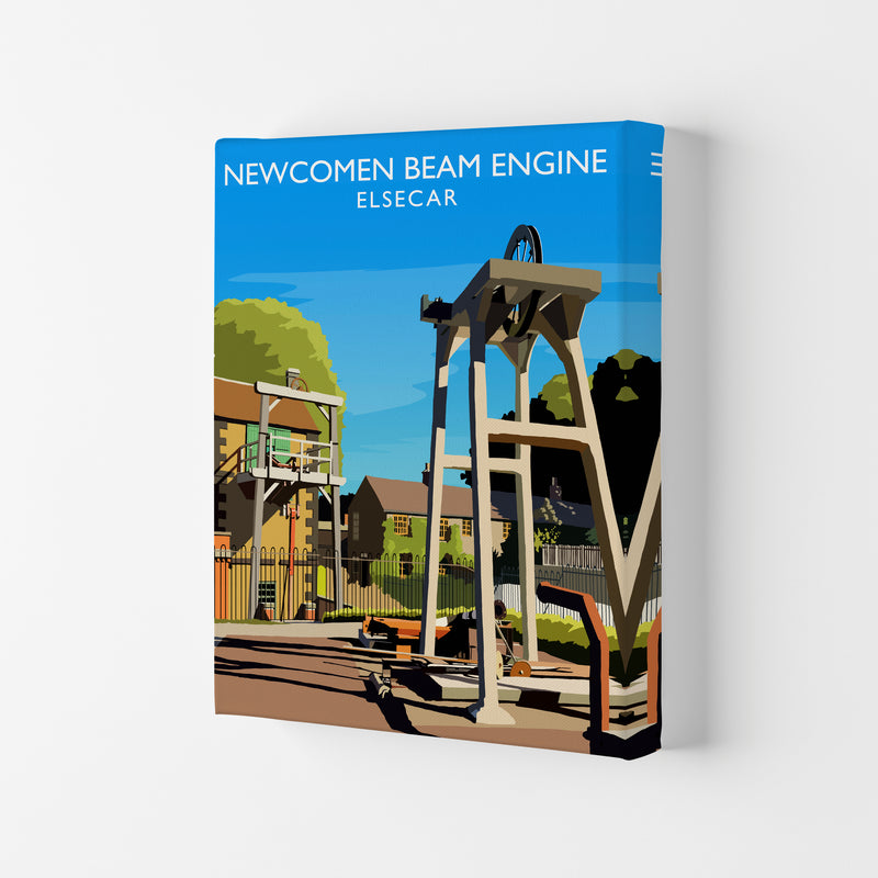 Newcomen Beam Engine portrait by Richard O'Neill Canvas
