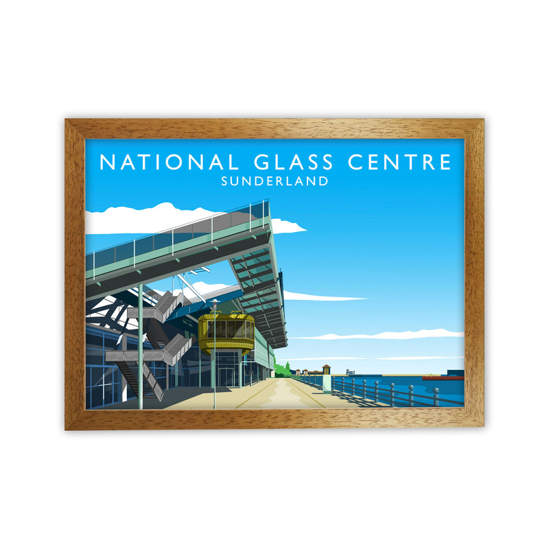 National Glass Centre portrait Travel Art Print by Richard O'Neill Oak Grain
