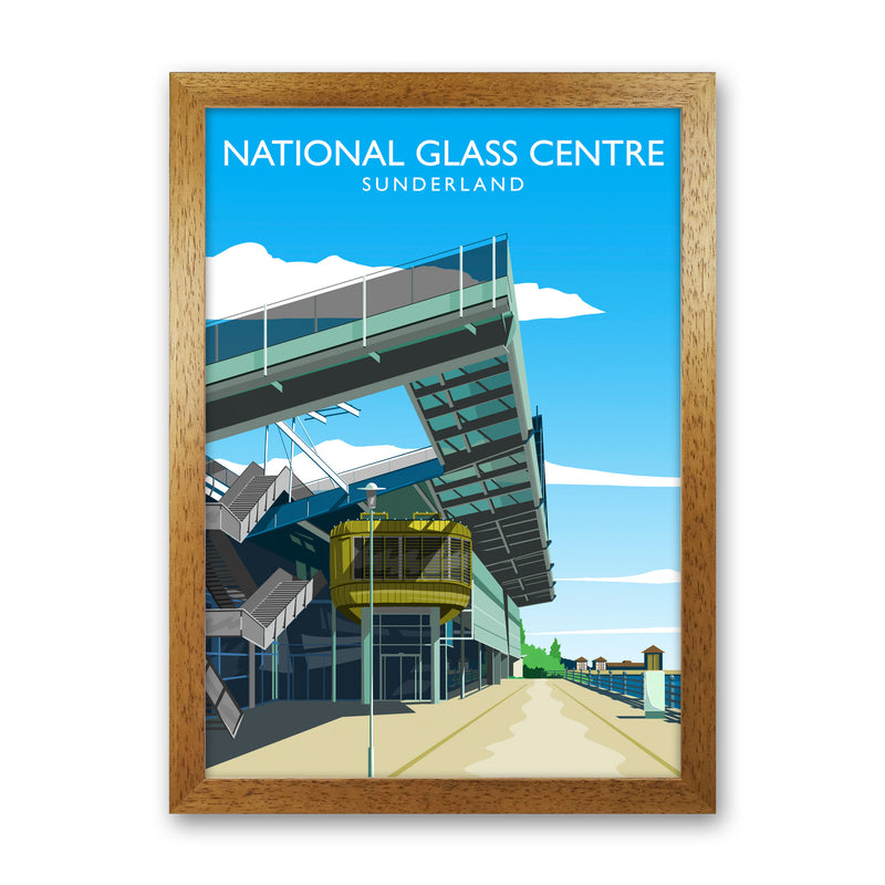 National Glass Centre Travel Art Print by Richard O'Neill Oak Grain