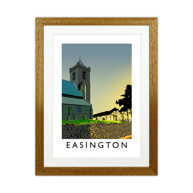 Easington Portrait Art Print by Richard O'Neill Oak Grain