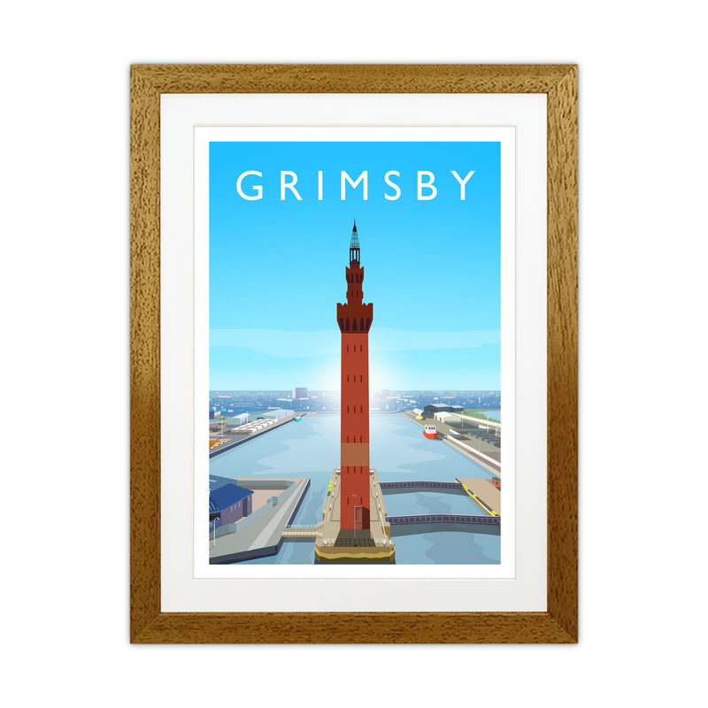Grimsby Portrait Art Print by Richard O'Neill Oak Grain