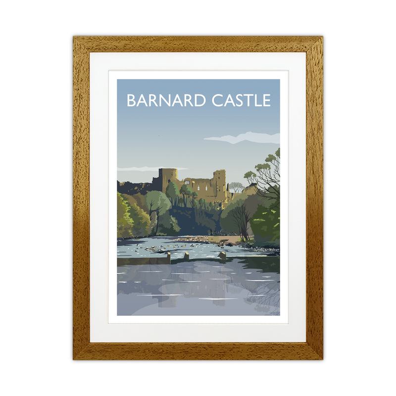 Barnard Castle 2 Portrait Art Print by Richard O'Neill Oak Grain