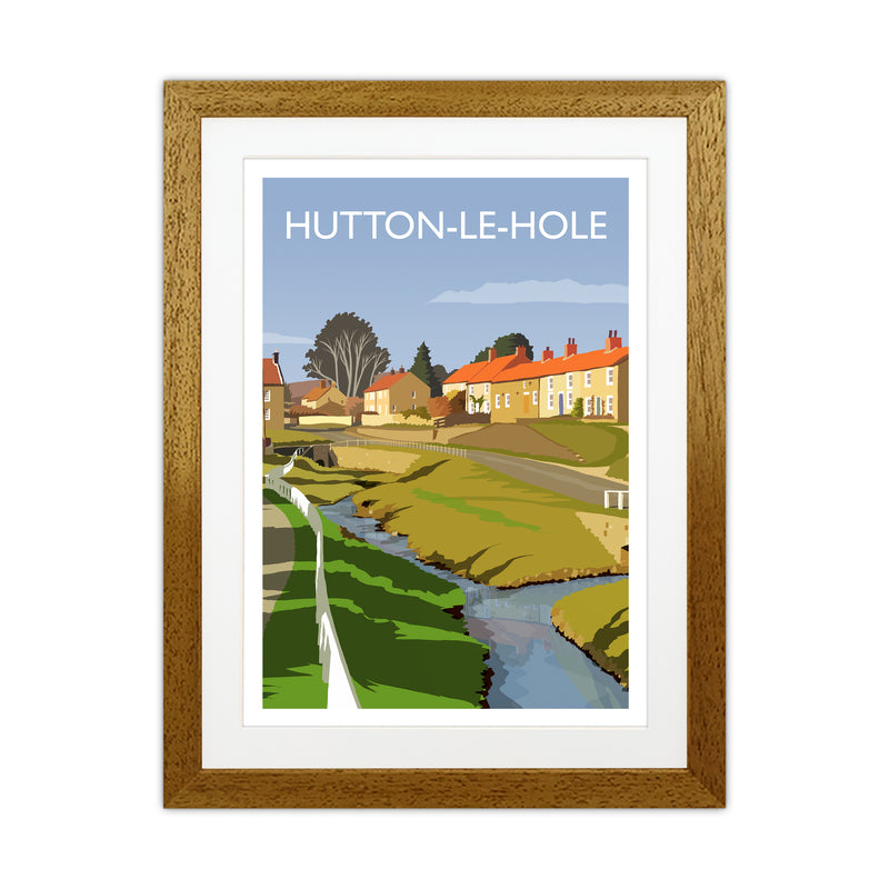 Hutton-Le-Hole Portrait Art Print by Richard O'Neill Oak Grain