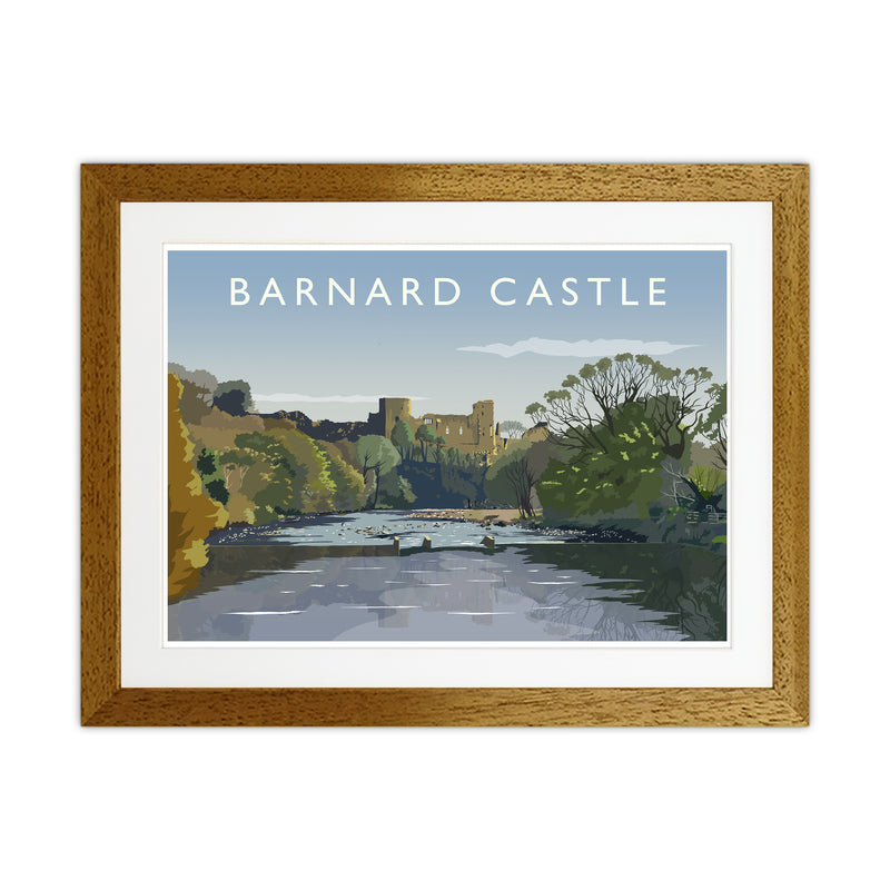 Barnard Castle 2 Art Print by Richard O'Neill Oak Grain