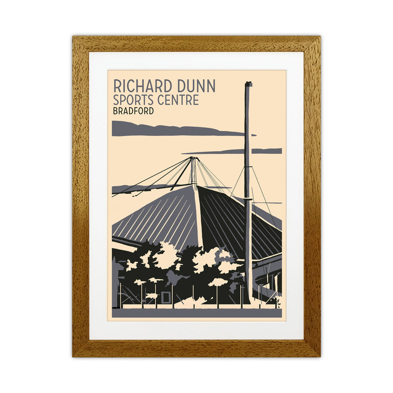 Richard Dunn Sports Centre, Bradford Travel Art Print by Richard O'Neill Oak Grain