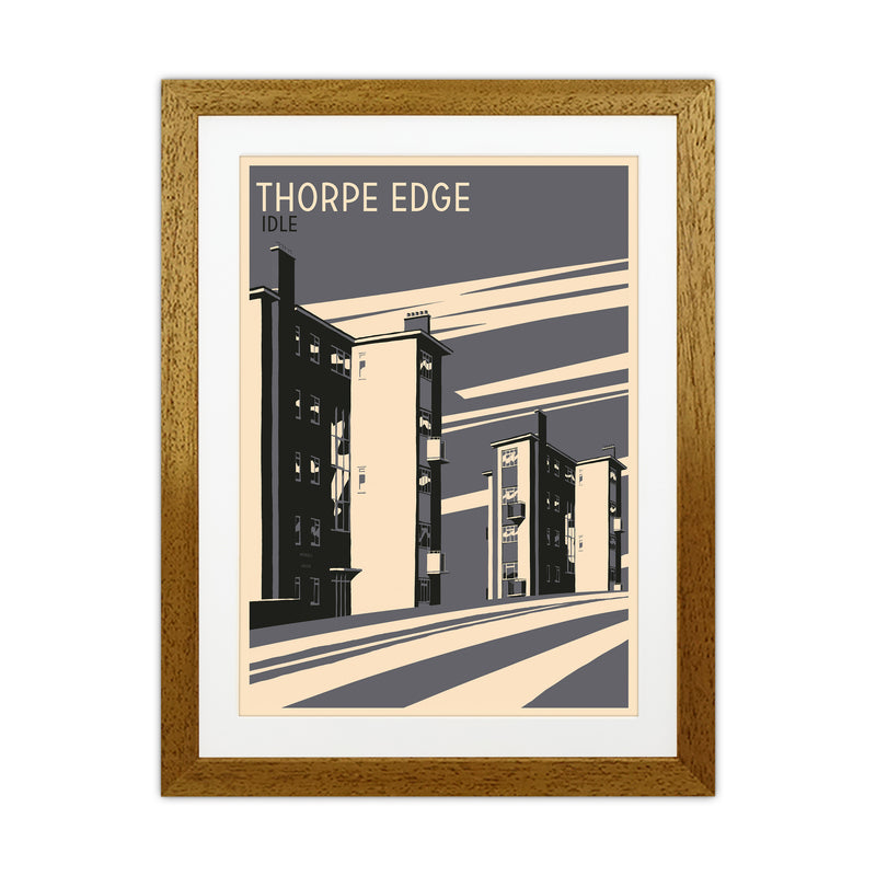 Thorpe Edge, Idle portrait Travel Art Print by Richard O'Neill Oak Grain