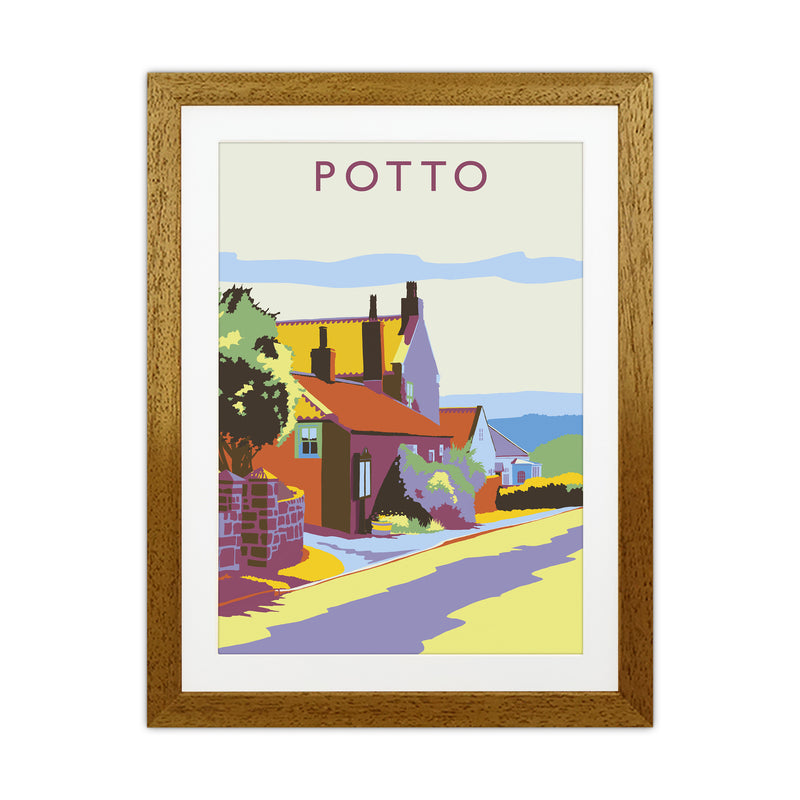 Potto portrait Travel Art Print by Richard O'Neill Oak Grain