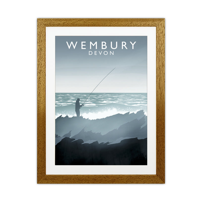 Wembury portrait Travel Art Print by Richard O'Neill Oak Grain