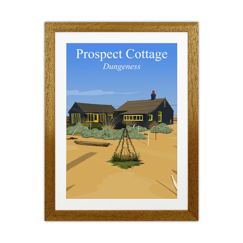 Prospect Cottage portrait Travel Art Print by Richard O'Neill Oak Grain