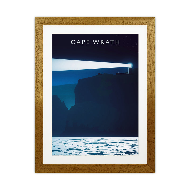 Cape Wrath portrait Travel Art Print by Richard O'Neill Oak Grain