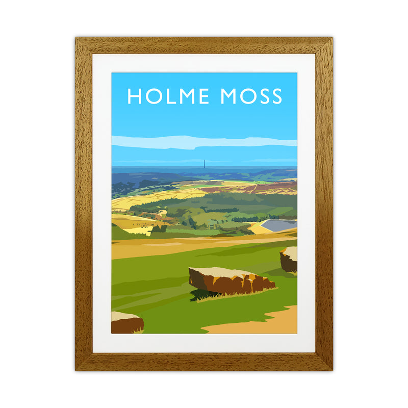 Holme Moss portrait Travel Art Print by Richard O'Neill Oak Grain