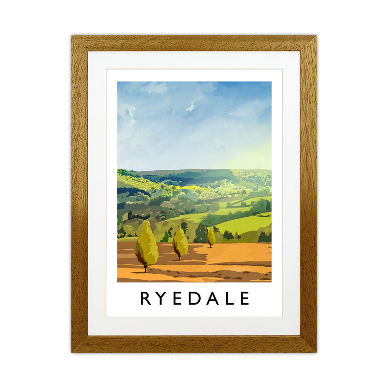 Ryedale portrait Travel Art Print by Richard O'Neill Oak Grain