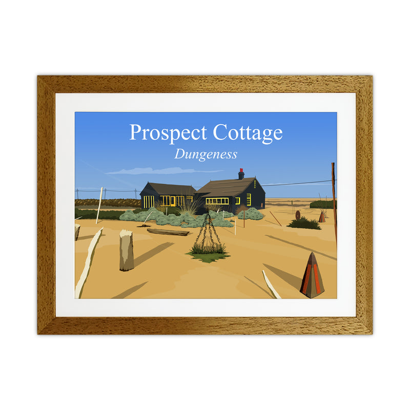 Prospect Cottage Travel Art Print by Richard O'Neill Oak Grain