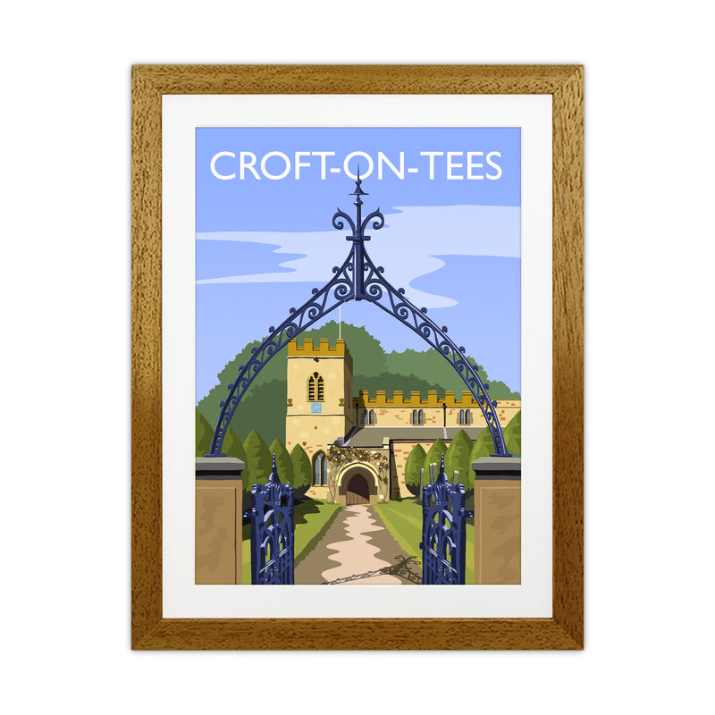 Croft-on-Tees Travel Art Print by Richard O'Neill Oak Grain