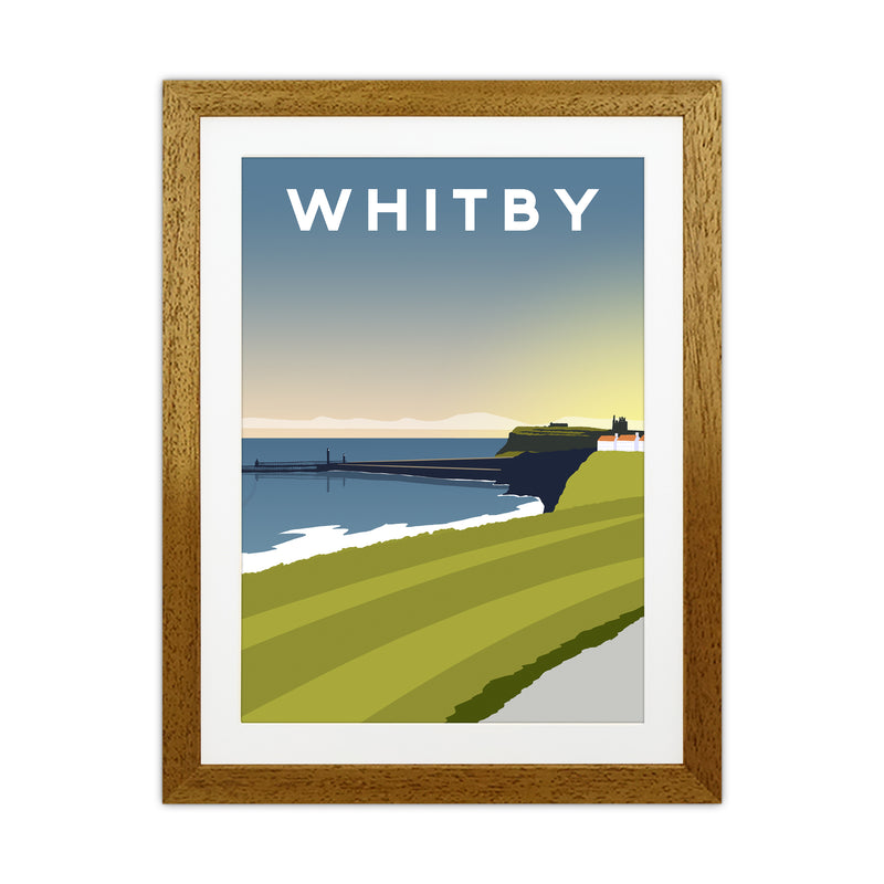 Whitby 5 portrait Travel Art Print by Richard O'Neill Oak Grain