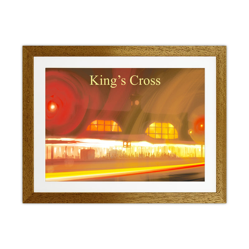 King's Cross Travel Art Print by Richard O'Neill Oak Grain