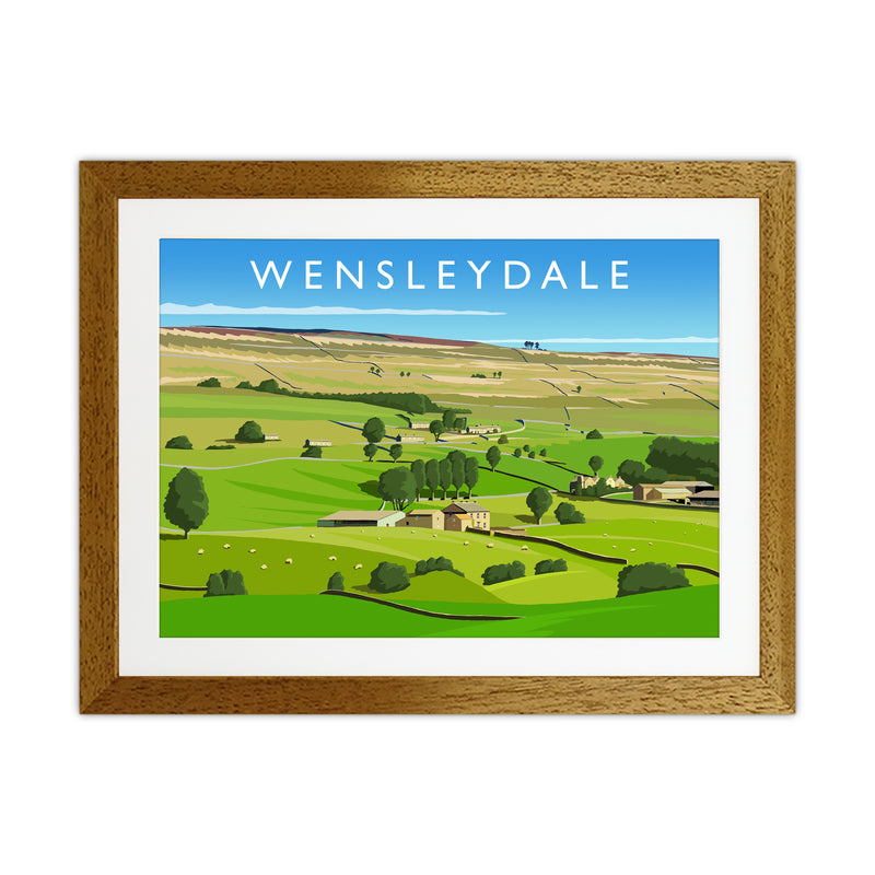 Wensleydale 3 Travel Art Print by Richard O'Neill Oak Grain