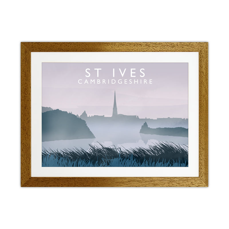 St Ives Travel Art Print by Richard O'Neill Oak Grain