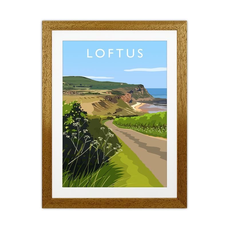 Loftus portrait Travel Art Print by Richard O'Neill Oak Grain