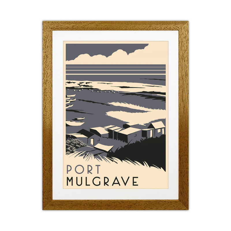Port Mulgrave portrait Travel Art Print by Richard O'Neill Oak Grain