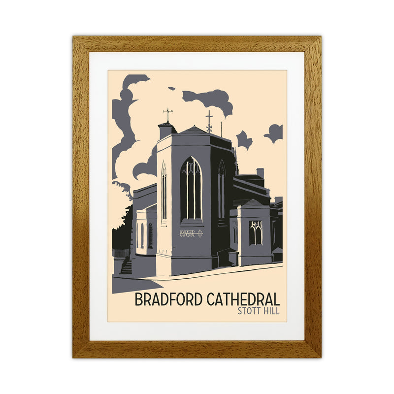Bradford Cathedral, Stott Hill Travel Art Print by Richard O'Neill Oak Grain