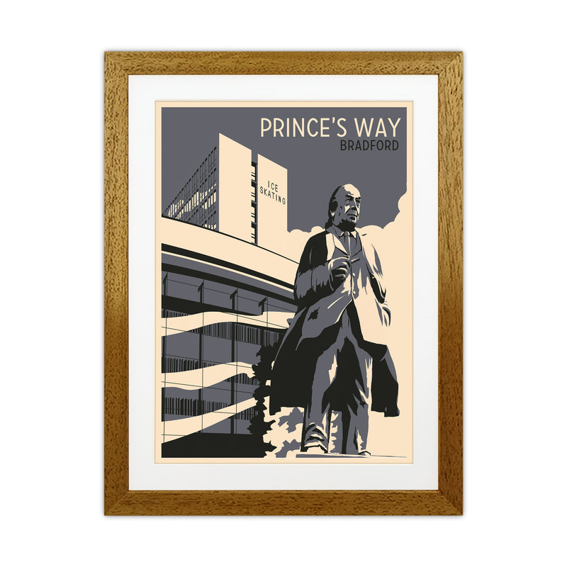 Prince's Way, Bradford Travel Art Print by Richard O'Neill Oak Grain