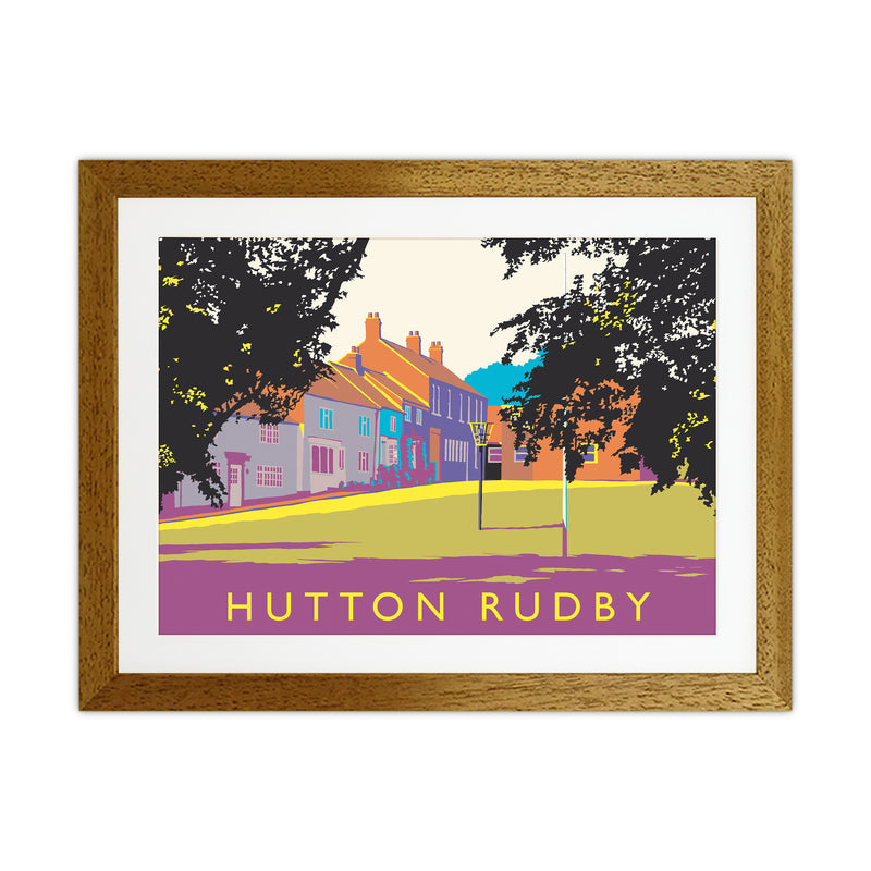 Hutton Rudby Travel Art Print by Richard O'Neill Oak Grain