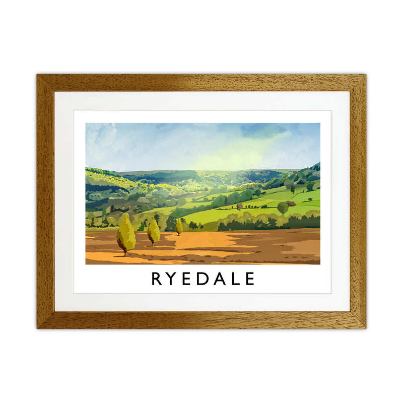 Ryedale Travel Art Print by Richard O'Neill Oak Grain
