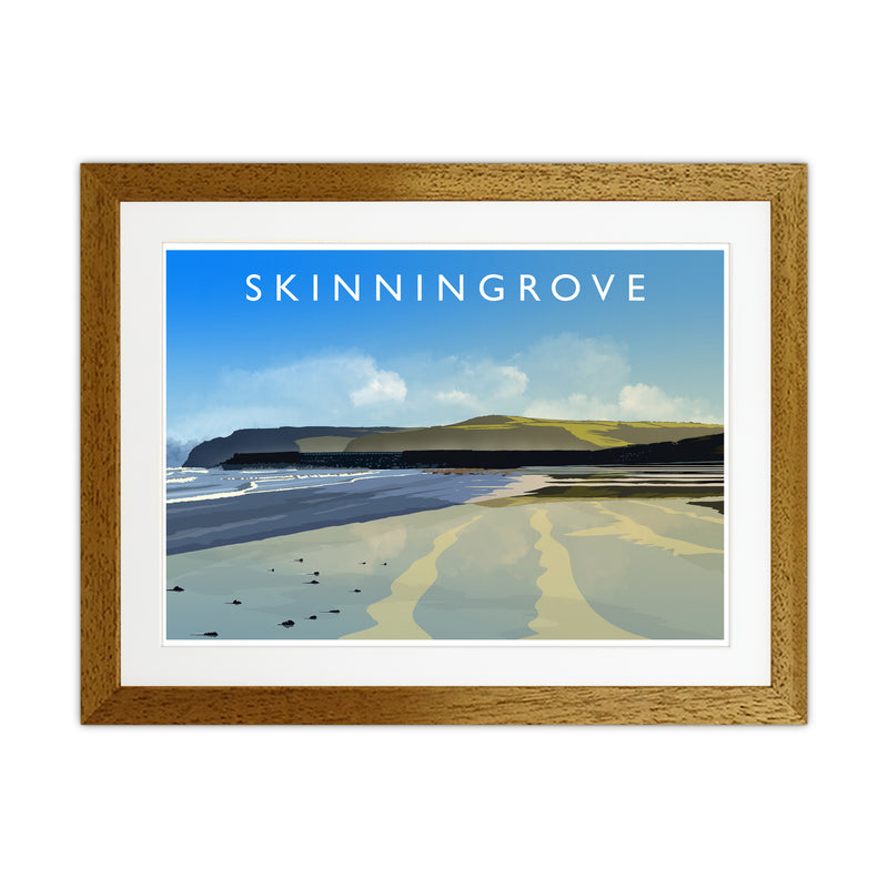 Skinningrove 2 Travel Art Print by Richard O'Neill Oak Grain