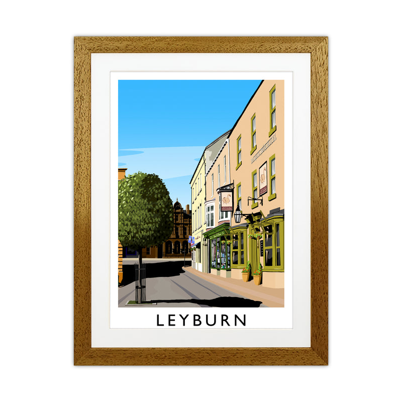 Leyburn 3 portrait Travel Art Print by Richard O'Neill Oak Grain