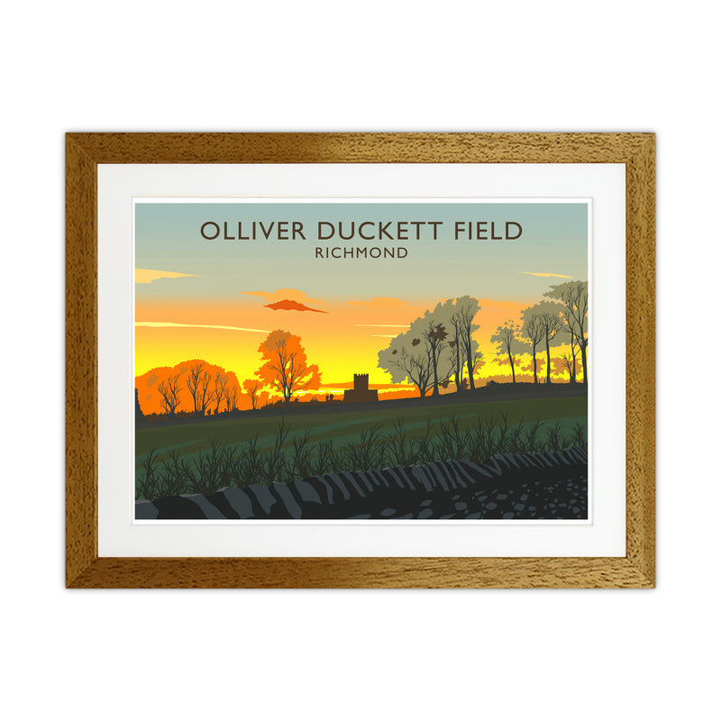 Olliver Duckett Field Travel Art Print by Richard O'Neill Oak Grain