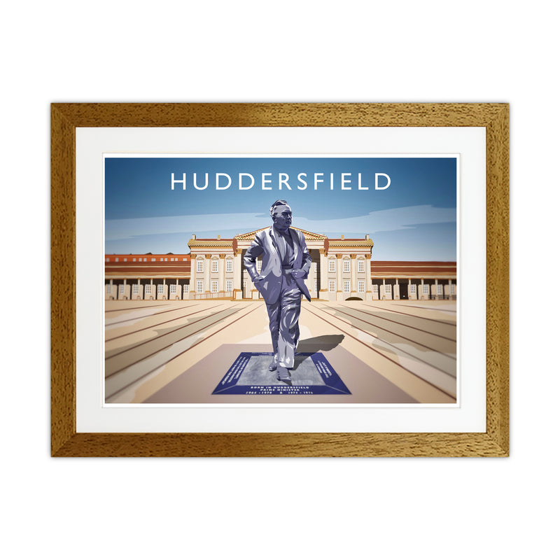 Huddersfield Travel Art Print by Richard O'Neill Oak Grain