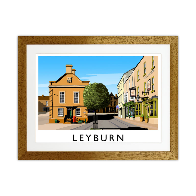 Leyburn 3 Travel Art Print by Richard O'Neill Oak Grain