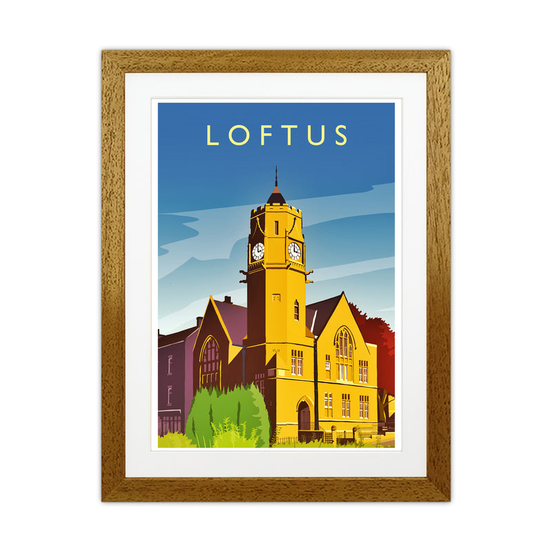 Loftus 2 Portrait Travel Art Print by Richard O'Neill Oak Grain