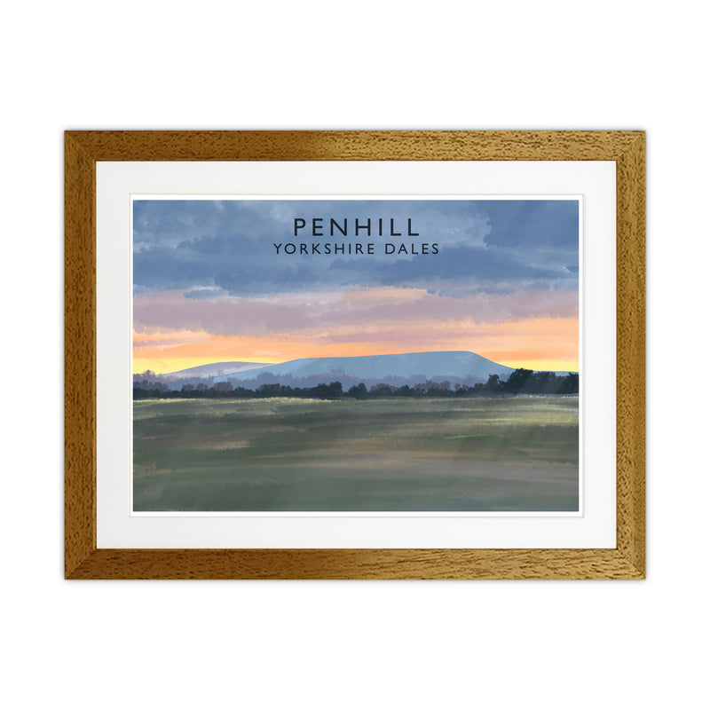 Penhill 3 Travel Art Print by Richard O'Neill Oak Grain