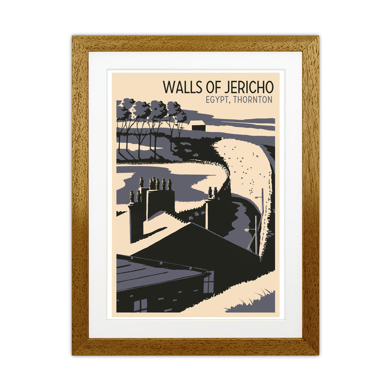 Walls of Jericho Travel Art Print by Richard O'Neill Oak Grain