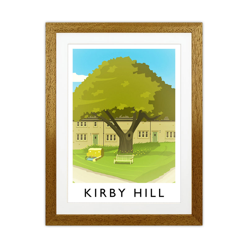 Kirby Hill portrait Travel Art Print by Richard O'Neill Oak Grain