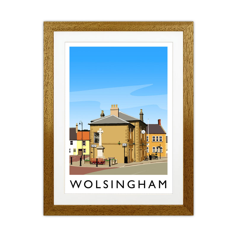 Wolsingham 2 portrait Travel Art Print by Richard O'Neill Oak Grain