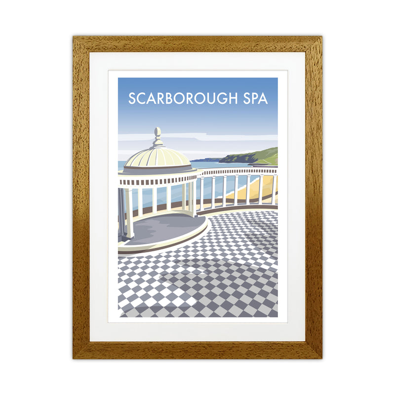 Scarborough Spa portrait Travel Art Print by Richard O'Neill Oak Grain