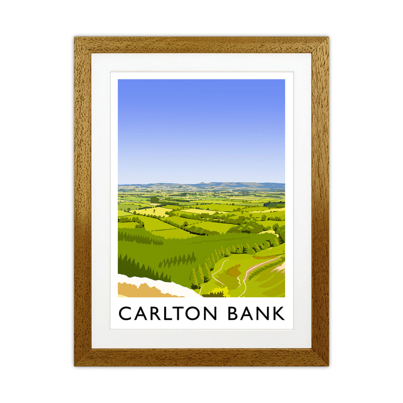 Carlton Bank portrait Travel Art Print by Richard O'Neill Oak Grain