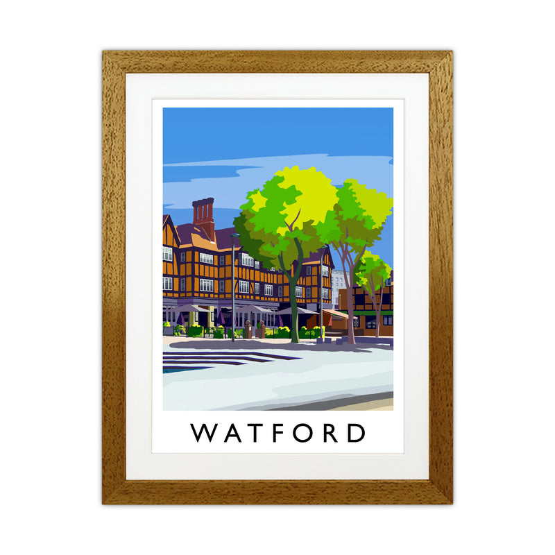 Watford 2 portrait Travel Art Print by Richard O'Neill Oak Grain