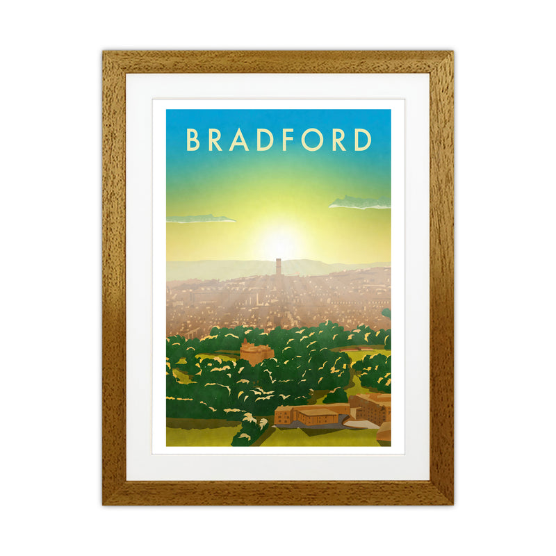 Bradford 2 portrait Travel Art Print by Richard O'Neill Oak Grain