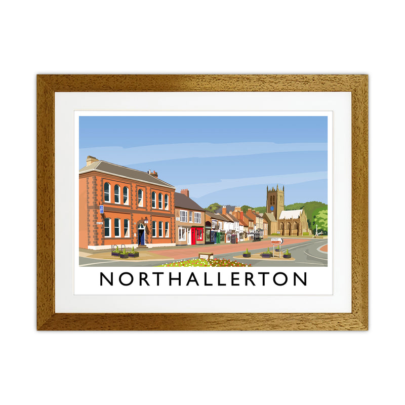 Northallerton 5 Travel Art Print by Richard O'Neill Oak Grain