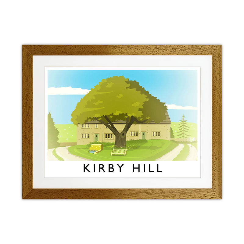 Kirby Hill Travel Art Print by Richard O'Neill Oak Grain