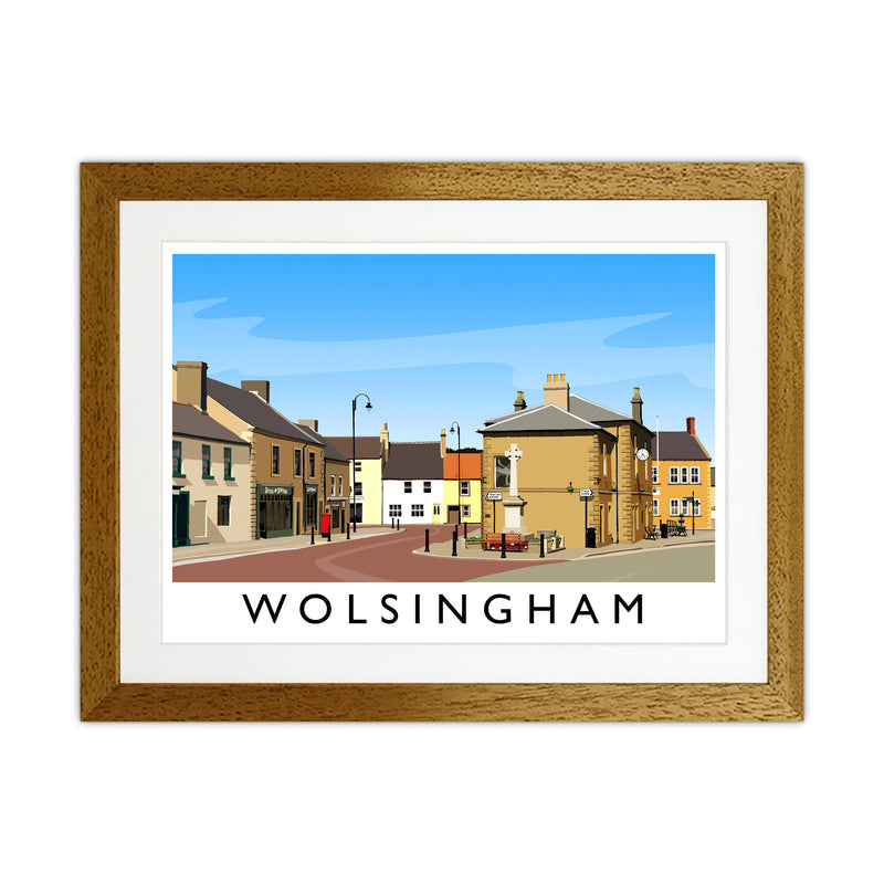 Wolsingham 2 Travel Art Print by Richard O'Neill Oak Grain