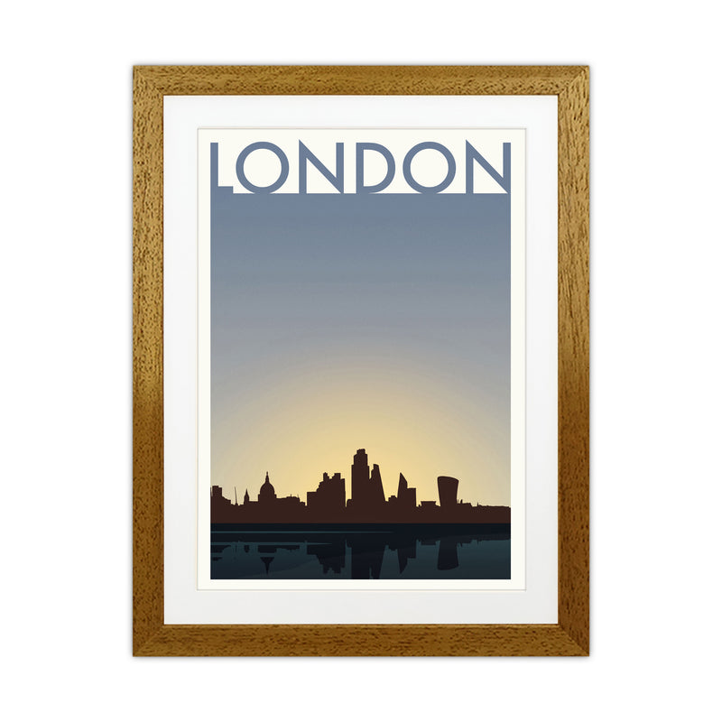 London 4 (Day) Travel Art Print by Richard O'Neill Oak Grain