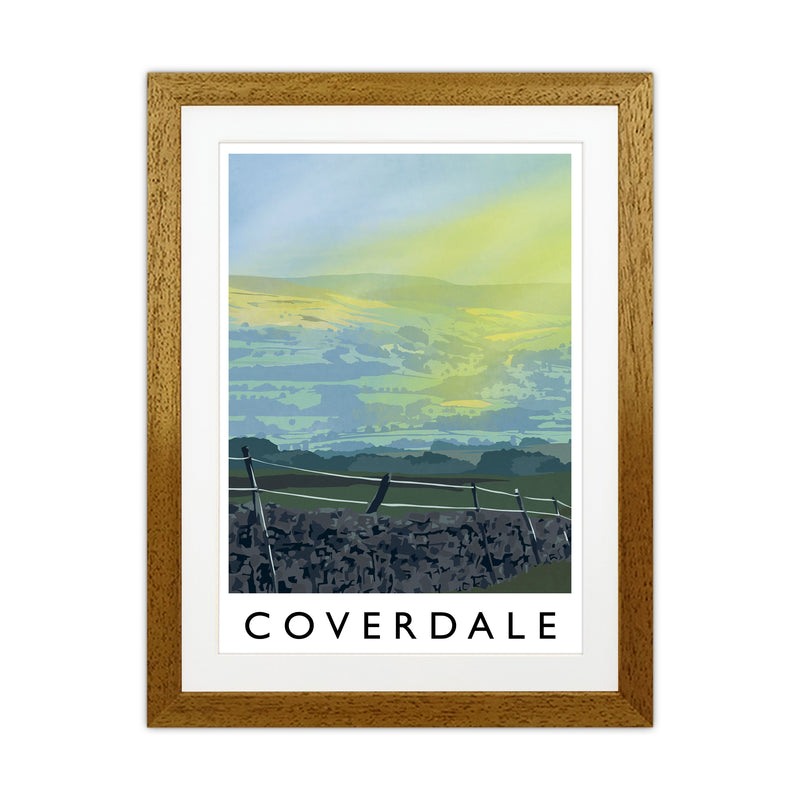 Coverdale Portrait Travel Art Print by Richard O'Neill Oak Grain