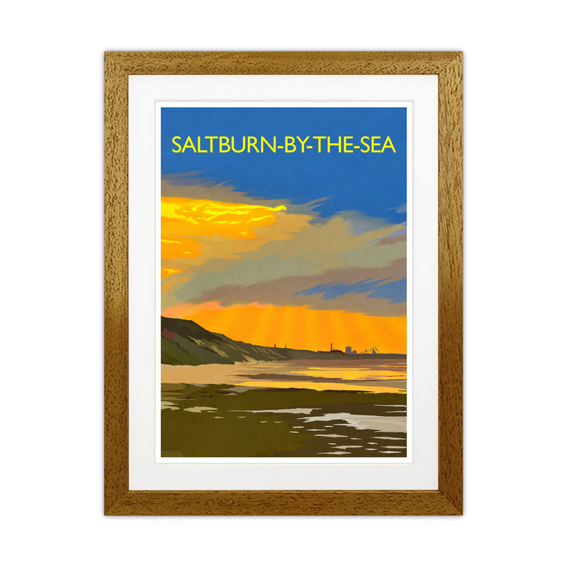 Saltburn-By-The-Sea 4 Portrait Travel Art Print by Richard O'Neill Oak Grain